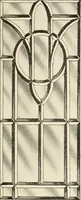 An illustration from International art glass catalogue : art and beveled glass in all its branches : church, memorial, society and domestic windows, Art Nouveau, prism, mitre beveled plate, leaded bevel, etc. (1914)