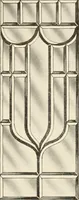An illustration from International art glass catalogue : art and beveled glass in all its branches : church, memorial, society and domestic windows, Art Nouveau, prism, mitre beveled plate, leaded bevel, etc. (1914)