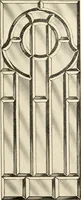 An illustration from International art glass catalogue : art and beveled glass in all its branches : church, memorial, society and domestic windows, Art Nouveau, prism, mitre beveled plate, leaded bevel, etc. (1914)