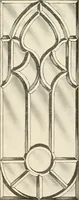 An illustration from International art glass catalogue : art and beveled glass in all its branches : church, memorial, society and domestic windows, Art Nouveau, prism, mitre beveled plate, leaded bevel, etc. (1914)