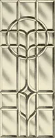 An illustration from International art glass catalogue : art and beveled glass in all its branches : church, memorial, society and domestic windows, Art Nouveau, prism, mitre beveled plate, leaded bevel, etc. (1914)