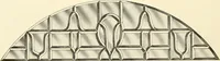 An illustration from International art glass catalogue : art and beveled glass in all its branches : church, memorial, society and domestic windows, Art Nouveau, prism, mitre beveled plate, leaded bevel, etc. (1914)