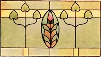 Picture 172 of 252 from International art glass catalogue : art and beveled glass in all its branches : church, memorial, society and domestic windows, Art Nouveau, prism, mitre beveled plate, leaded bevel, etc. (1914), leaf 43