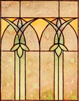 Picture 176 of 252 from International art glass catalogue : art and beveled glass in all its branches : church, memorial, society and domestic windows, Art Nouveau, prism, mitre beveled plate, leaded bevel, etc. (1914), leaf 44
