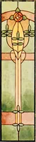 An illustration from International art glass catalogue : art and beveled glass in all its branches : church, memorial, society and domestic windows, Art Nouveau, prism, mitre beveled plate, leaded bevel, etc. (1914)