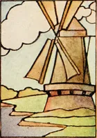 An illustration from International art glass catalogue : art and beveled glass in all its branches : church, memorial, society and domestic windows, Art Nouveau, prism, mitre beveled plate, leaded bevel, etc. (1914)