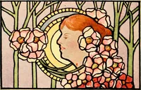 Picture 239 of 252 from International art glass catalogue : art and beveled glass in all its branches : church, memorial, society and domestic windows, Art Nouveau, prism, mitre beveled plate, leaded bevel, etc. (1914), leaf 59