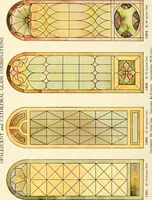 Picture 245 of 252 from International art glass catalogue : art and beveled glass in all its branches : church, memorial, society and domestic windows, Art Nouveau, prism, mitre beveled plate, leaded bevel, etc. (1914), leaf 61