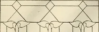 An illustration from International art glass catalogue : art and beveled glass in all its branches : church, memorial, society and domestic windows, Art Nouveau, prism, mitre beveled plate, leaded bevel, etc. (1914)