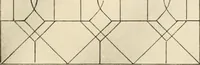 An illustration from International art glass catalogue : art and beveled glass in all its branches : church, memorial, society and domestic windows, Art Nouveau, prism, mitre beveled plate, leaded bevel, etc. (1914)