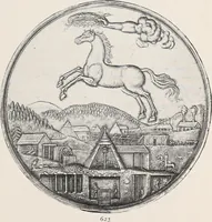 An illustration from International medallic exhibition of the American numismatic society, opening on the twelfth of March, 1910. Catalogue (coins) (1910)