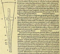 Picture 13 of 33 from Introductio geographica Petri Apiani in doctissimas Verneri annotationes, co[n]tinens plenum intellectum [et] iudicium omnis operationis, quæ per sinus [et] chordas in géographia confici potest, adiuncto radio astronomico cum quadrante nouo meteoroscopii loco longe vitilissimo. : Huic accedit translatio noua primi libri Géographiæ Cl. Ptolemæi . (1533), leaf 86