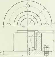 An illustration from An introduction to machine sketching and drawing for industrial and technical schools (1917)