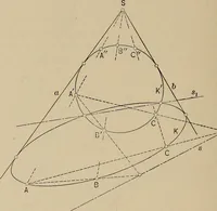 An illustration from An introduction to projective geometry and its applications; an analytic and synthetic treatment (1905)