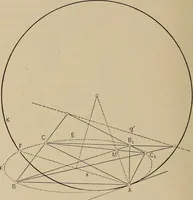An illustration from An introduction to projective geometry and its applications; an analytic and synthetic treatment (1905)