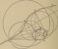 An illustration from An introduction to projective geometry and its applications; an analytic and synthetic treatment (1905)