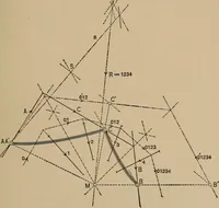 An illustration from An introduction to projective geometry and its applications; an analytic and synthetic treatment (1905)