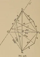 An illustration from An introduction to projective geometry and its applications; an analytic and synthetic treatment (1905)