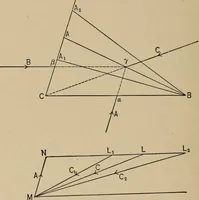An illustration from An introduction to projective geometry and its applications; an analytic and synthetic treatment (1905)