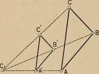 An illustration from An introduction to projective geometry and its applications; an analytic and synthetic treatment (1905)