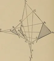 An illustration from An introduction to projective geometry and its applications; an analytic and synthetic treatment (1905)