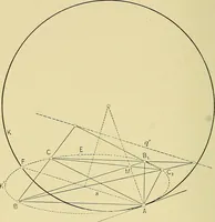An illustration from An introduction to projective geometry and its applications; an analytic and synthetic treatment (1905)