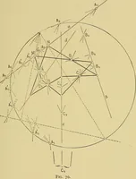 An illustration from An introduction to projective geometry and its applications; an analytic and synthetic treatment (1905)