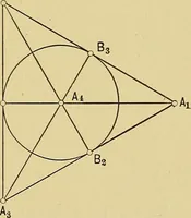 An illustration from An introduction to projective geometry and its applications; an analytic and synthetic treatment (1905)