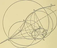 An illustration from An introduction to projective geometry and its applications; an analytic and synthetic treatment (1905)