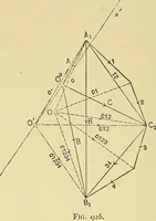 An illustration from An introduction to projective geometry and its applications; an analytic and synthetic treatment (1905)
