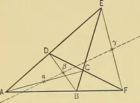 An illustration from An introduction to projective geometry and its applications; an analytic and synthetic treatment (1905)