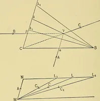 An illustration from An introduction to projective geometry and its applications; an analytic and synthetic treatment (1905)