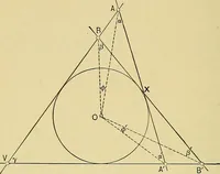 An illustration from An introduction to projective geometry and its applications; an analytic and synthetic treatment (1905)