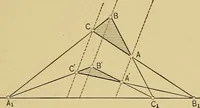 An illustration from An introduction to projective geometry and its applications; an analytic and synthetic treatment (1905)