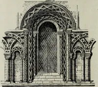 An illustration from An introduction to the study of Gothic architecture (1881)