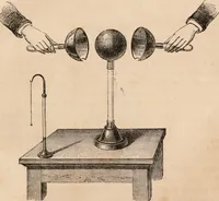 An illustration from Introductory course of natural philosophy for the use of schools and academies. Ed. from Ganot's popular physics. By William G. Peck (1869)