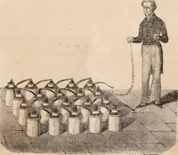 An illustration from Introductory course of natural philosophy for the use of schools and academies. Ed. from Ganot's popular physics. By William G. Peck (1869)