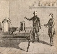 An illustration from Introductory course of natural philosophy for the use of schools and academies. Ed. from Ganot's popular physics. By William G. Peck (1869)