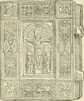 An illustration from The invention of printing : a collection of facts and opinions descriptive of early prints and playing cards, the block-books of the fifteenth century, the legend of Lourens Janszoon Coster, of Haarlem, and the work of John Gutenberg and his associates (1878)