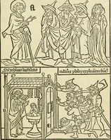 An illustration from The invention of printing : a collection of facts and opinions descriptive of early prints and playing cards, the block-books of the fifteenth century, the legend of Lourens Janszoon Coster, of Haarlem, and the work of John Gutenberg and his associates (1878)