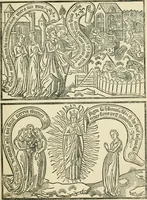 An illustration from The invention of printing : a collection of facts and opinions descriptive of early prints and playing cards, the block-books of the fifteenth century, the legend of Lourens Janszoon Coster, of Haarlem, and the work of John Gutenberg and his associates (1878)