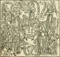 An illustration from The invention of printing : a collection of facts and opinions descriptive of early prints and playing cards, the block-books of the fifteenth century, the legend of Lourens Janszoon Coster, of Haarlem, and the work of John Gutenberg and his associates (1878)