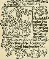 An illustration from The invention of printing : a collection of facts and opinions descriptive of early prints and playing cards, the block-books of the fifteenth century, the legend of Lourens Janszoon Coster, of Haarlem, and the work of John Gutenberg and his associates (1878)