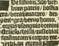 An illustration from The invention of printing : a collection of facts and opinions descriptive of early prints and playing cards, the block-books of the fifteenth century, the legend of Lourens Janszoon Coster, of Haarlem, and the work of John Gutenberg and his associates (1878)