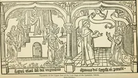 An illustration from The invention of printing : a collection of facts and opinions descriptive of early prints and playing cards, the block-books of the fifteenth century, the legend of Lourens Janszoon Coster, of Haarlem, and the work of John Gutenberg and his associates (1878)