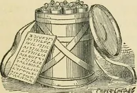 An illustration from The invention of printing : a collection of facts and opinions descriptive of early prints and playing cards, the block-books of the fifteenth century, the legend of Lourens Janszoon Coster, of Haarlem, and the work of John Gutenberg and his associates (1878)