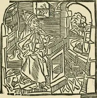 An illustration from The invention of printing : a collection of facts and opinions descriptive of early prints and playing cards, the block-books of the fifteenth century, the legend of Lourens Janszoon Coster, of Haarlem, and the work of John Gutenberg and his associates (1878)