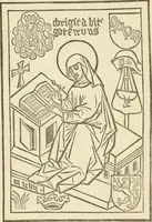 An illustration from The invention of printing : a collection of facts and opinions descriptive of early prints and playing cards, the block-books of the fifteenth century, the legend of Lourens Janszoon Coster, of Haarlem, and the work of John Gutenberg and his associates (1878)