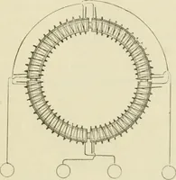 An illustration from The inventions : researches and writing of Nikola Tesla, with special reference to his work in polyphase currents and high potential lighting (1894)