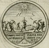 Picture 4 of 9 from Invictissimo, gloriosissimo, potentissimoque, Romanorum Imperatori Carolo Sexto et Regi Hispaniae III. Duci Brabantiae IV. 11. Octobris 1717. Inaugurato Bruxellis. Applausus chronographicus (1717), leaf 9